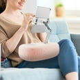 thumbnail image 2 of CIYISON Tablet Stand Pillow for Phone Tablet Adjustable Phone Holder for Bed with Soft Plush Fabric Tablet Stand Foldable, 2 of 17