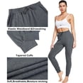 thumbnail image 5 of FEDTOSING Women's Sweatpants Cotton Jogger Female Drawstring with Pockets Dark Gray,up to 2XL, 5 of 6