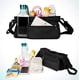 thumbnail image 5 of Organizador universal para cochecito con portavasos/portavasos aislado, bolso para cochecito con accesorios para bebé, bolsillo con cremallera, correa para el hombro y espacio para guardar pañales y, 5 of 6