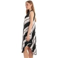 thumbnail image 2 of Riviera Sun Sleeveless Umbrella Dresses for Women (Black White Stripe, 3X), 2 of 3