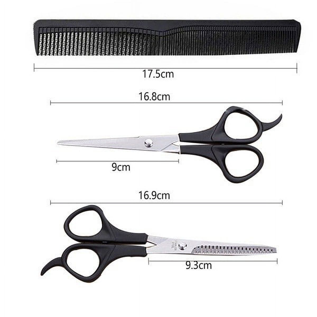 Willstar 3/9pcs Hair Cutting Scissors Set Professional Stainless Steel Barber Thinning Scissors for Barber Salon and Home - image 15 of 16