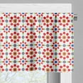 thumbnail image 5 of Ambesonne Colorful Valance & Curtain, Azulejo Tiles Flowers, 55"x24", Multicolor, 5 of 6