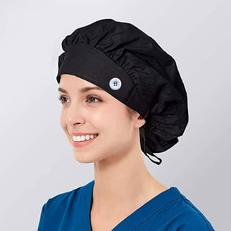 Baberdicy Baseball Cap Scrub Hat With Buttons With Sweatband Mens Bouffant And For Womens Cap Baseball Caps Hat