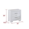 thumbnail image 3 of Reve and Belle Canopy Faux Leather PU with LED Lighting 4pc Full Bedroom Set, 3 of 5