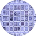 thumbnail image 1 of Ahgly Company Indoor Round Oriental Blue Modern Area Rugs, 4' Round, 1 of 4