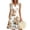 White, variant on Minjewel Women's Casual Easter Dress, Loose Fit V-Neck Sleeveless Floral Print Sundress with Pockets, Summer Church Dress, Spring Event, Outdoor Party Wear,Black L