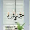 thumbnail image 6 of Livex Lighting Heritage Chandelier in Black, 6 of 12