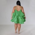 thumbnail image 5 of AURA Women Sleeveless Square Neck Ruffle Strap Dress Sexy Princess Midi Dress Summer Vacation Dress, 5 of 6