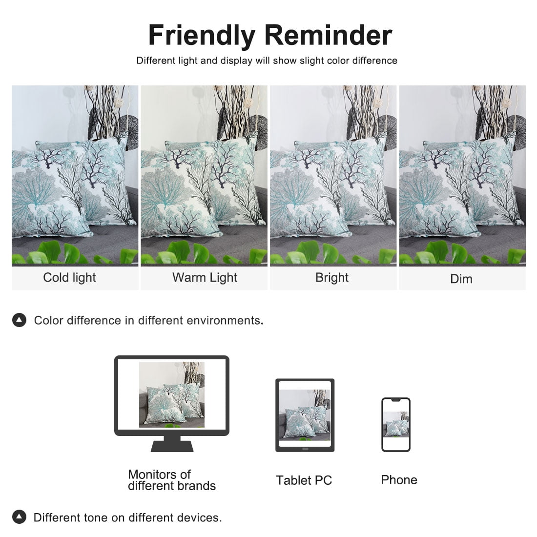 Unique Bargains Stylish Simplicity Polyester Cushion Cover Throw Pillow Case for Sofa 2
