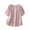 Pink T-shirts for women, variant on Solid Color Pleated Short Sleeve Round Neck Button Up Top Women's Casual Blouse Comfy Fabric Elegant Style Regular Length for Daily Wear Summer Fashion White XXL