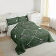 thumbnail image 4 of Homewish Kids Sport Game Full Size Comforter Sets,Golf Ball Bedding Comforter Set,Green White Bedding Sets For Kids Boy,Microfiber Bedroom Decor Reversible,3-Piece, 4 of 9