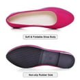 thumbnail image 5 of SAILING LU Women Flat Shoes Comfortable Slip on Multi-color Pointed Toe Ballet Flats Rose US 5.5, 5 of 6