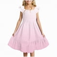 thumbnail image 2 of HCNTES Baby Girl Set Stylish Ruffle Sleeve Princess Romper 3-Piece Set for Photoshoots Summer Toddler Girl Clothes, 2 of 7