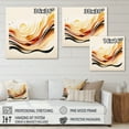 thumbnail image 4 of Designart Burnt Orange Waves Abstract IV Canvas Wall Art, 4 of 5