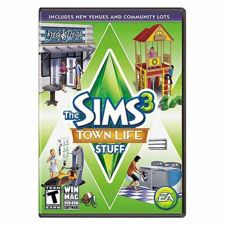 Sims 3 Town Life Stuff Expansion Pack (PC/Mac) (Digital (Best Town For Sims 3 Seasons)