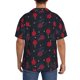 thumbnail image 3 of Balery Ping Pong Camisa Casual de Manga Corta con Botones para Hombre, Texturizada, Estilo Cubano, para Playa, Verano-4X-Large, 3 of 5