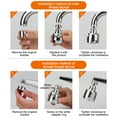 thumbnail image 4 of Faucet Aerator Mixer Fan Sink Extension Washing Bubbler Flexible Detachable Washable Plastic Basin Sprayer Replacement Part Short Type, 4 of 8