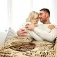 thumbnail image 5 of Custom Anniversary Blanket Personalized Gifts for Wife Her Cutomize Soft Throw Blanket for Husband Him Couple Parents 50X60 Sherpa, 5 of 6