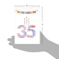 thumbnail image 6 of 1 Funny Birthday Card with Envelope - Word Cloud Milestones 35 C9411MBG, 6 of 7