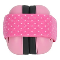 Infant Ear Muffs, Baby Ear  Headphones Hearing  Sound Blocking Soft Padded Design With Elastic Headband For Outdoor Pink