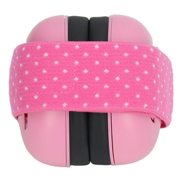 Infant Ear Muffs, Baby Ear  Headphones Hearing  Sound Blocking Soft Padded Design With Elastic Headband For Outdoor Pink