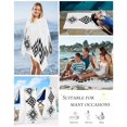 thumbnail image 5 of Black Gray Boho Beach Towels Oversized Super Absorbent, Modern Abstract Geometric Lattice Lightweight Bath Towel Quick Dry Sets For Bathroom/Pool/Rv Camping/Beach Play/Gym Room/Picnic 31"x62", 5 of 8