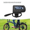 thumbnail image 2 of EN06 LCD Bike Display Meter Speedmeter with Light Connector 6pin Waterproof Wire 24V 36V 48V 60V Electric Bike Display Panel for 22.2mm Handlebar,EN06 Panel,Electric Bike Panel, 2 of 8