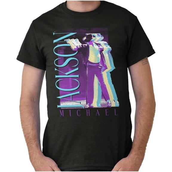 Michael Jackson MJ Dance Glitch Men's Graphic T Shirt Tees Brisco Brands S