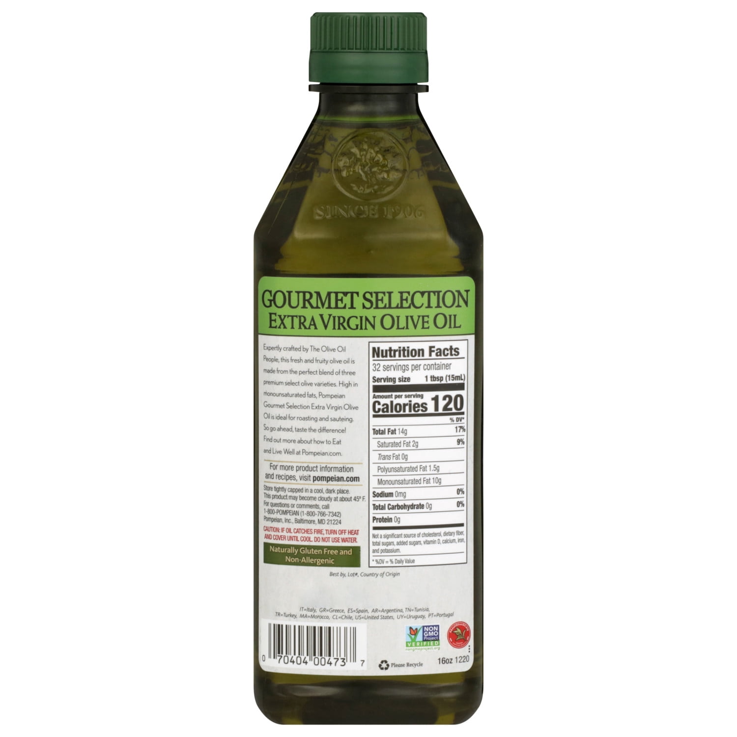 Pompeian Gourmet Selection Extra Virgin Olive Oil - 16 fl oz