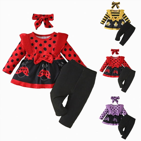 18-24 Months Toddler Toddler Baby Girl Clothes Infant Girl Outfits Summer Ruffle Floral T Shirt Top Pants Set Spring Clothes Red Girl Set