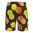 thumbnail image 6 of Kdxio Orange Lemon Pattern Mens Casual Shorts - Drawstring Summer Beach Sports Shorts for Men, 6 of 9