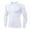 White, variant on Men's Compression Shirts Long Sleeve Athletic Workout Tops Gym Active Layers Fishing Hiking Swim Long Sleeve Shirts