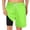 Green-black, variant on Boys Swim Trunks with Compression Liner Solid Color Bathing Suits Summer Quick Dry Swimwear Swim Shorts 6-14T