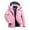 Pink, variant on Shldybc Women's Mountain Water Windproof Ski Jacket Windproof Rain Jacket Winter Warm Hooded Coat-Pinks - Fall/Winter Clearance