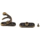 thumbnail image 1 of 12 piezas antiguo gancho de pestillo izquierdo/derecho cerradura de cuerno con tornillo bolsa de pestillo DIY joyero de madera decoración regalo decorativo vino caja de madera (izquierda-bronce oscuro) ShuxiuWang 8390614793859, 1 of 1