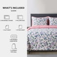 thumbnail image 3 of Mainstays 7-Piece Reversible Bed in a Bag with Laundry Tote, Purple Floral, Queen, 3 of 12