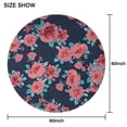 thumbnail image 6 of Pioneer Flower Floral Print Pattern Round Tablecloth 60"x60",Wrinkle Wipeable Table Cloth for Kitchen Dining Room Picnic Patio Party, 6 of 6