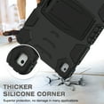 thumbnail image 7 of XYX Case for iPad 9.7 inch/iPad 6th/5th Gen/Air 2, Dual Layer Slim Heavy Shockproof Rugged Protective Cover Case with Kickstand (Black), 7 of 7
