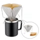 thumbnail image 3 of Soporte para gotero de café, estante de filtro de café de acero inoxidable, cafetera de taza reutilizable, colador de cono portátil ecológico con jueg Baoblaze Soporte de goteo de café, 3 of 8
