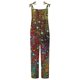 thumbnail image 3 of Gibobby Monos Holgados Mono informal con estampado floral y tirantes ajustables para mujer(Verde， XL), 3 of 4