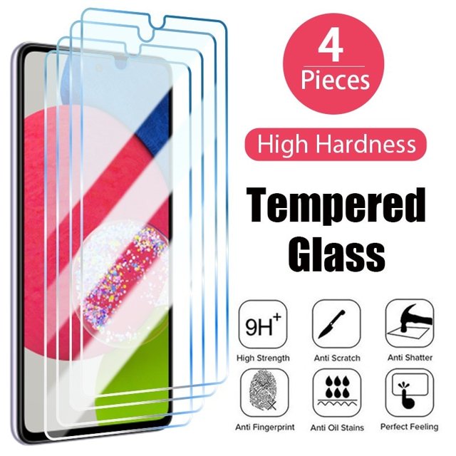 Protector de pantalla de vidrio templado para Samsung galaxy A52, A12, A32, A22, 5G, A72, A51, A41, A31, A70, A40, 4 unidades