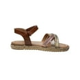 thumbnail image 3 of Nanette Lepore Girl Open Toe Kids Sandals with Hook And Loop Strap Closure, Tan, 1, 3 of 5
