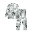 thumbnail image 2 of Bingfone Men'S Pajama Set 2 Piece Loungewear Pjs, Long Sleeve With Pajama Pants-African Animals, 2 of 9