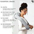 thumbnail image 4 of Sharper Image® Shiatsu Full Body Multifunction Cordless Massager for Neck and Back, Relaxation and Calming Sensation, 4 of 12