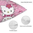 thumbnail image 3 of Hello Kitty Pillow Cover, Square Throw Pillow Cases For Couch Sofa Bed Living Room,Home Decorative, 12"X12", 3 of 9