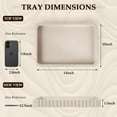 thumbnail image 4 of Concrete Decorative Tray for Coffee Table Decor, 14" Coffee Table Tray Ottoman Tray Table Centerpieces, Rectangular Modern Decorative Trays for Home Decor, Living Room, Entry, Gray, 4 of 7