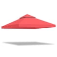 thumbnail image 1 of LAGarden 12'x12' UV30+ Gazebo Replacement Top for 2 Tier Outdoor Canopy Cover Patio Backyard Watermelon Red LAGarden Modern, 1 of 9