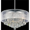 thumbnail image 2 of CWI Lighting Radiant 9 Light Drum Shade Chandelier With Chrome Finish, 2 of 3