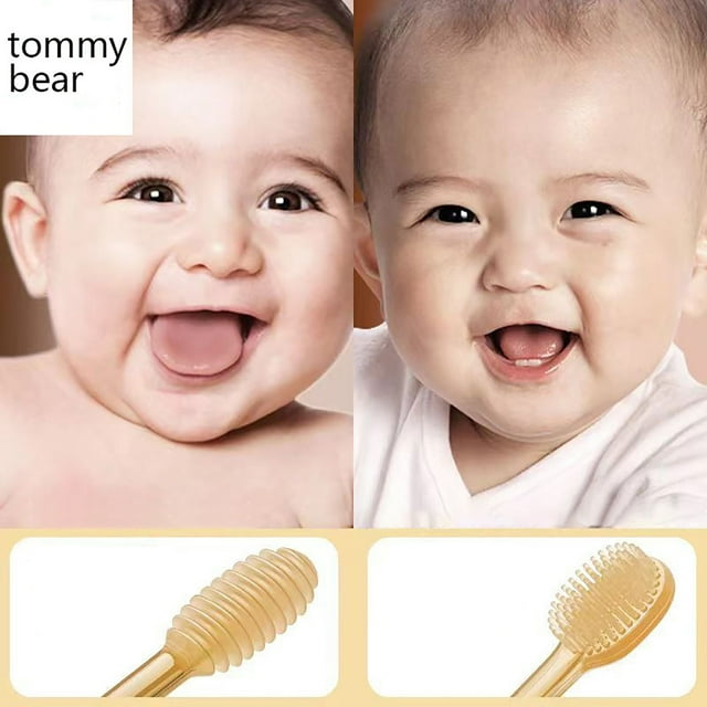 WIFKLSIIPG Silicone Tongue & Gums Cleaner Kit Gentle Kids Teeth & Tongue Brush Set