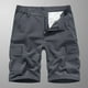 thumbnail image 1 of pstuiky Pantalones cortos deportivos, Pantalones cortos cargo casuales para hombre, con bolsillos con botones y cremallera, cintura elástica Pantalones cortos de golf, 1 of 9
